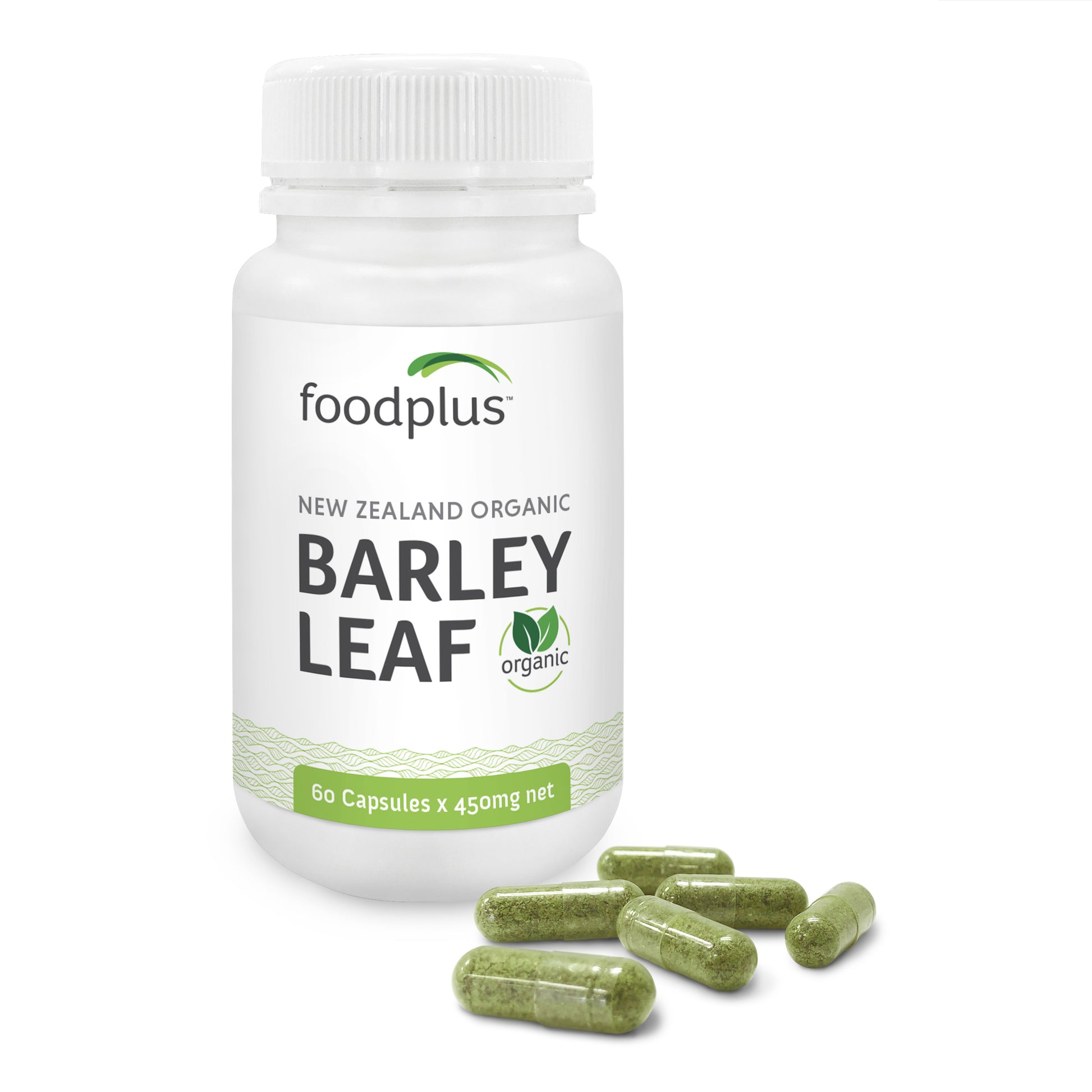 Organic Barley Leaf Powder Capsules